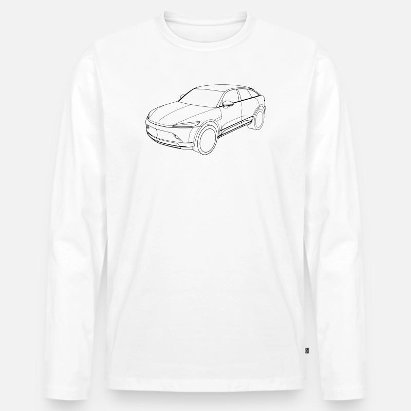 Mullen 5 - Männer Premium Bio Langarmshirt - Weiß