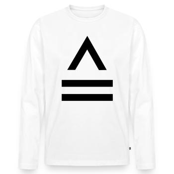 Correspond à des caractères équivalents à - T-shirt manches longues Premium bio Homme - blanc - Devant - Nico (187cm)