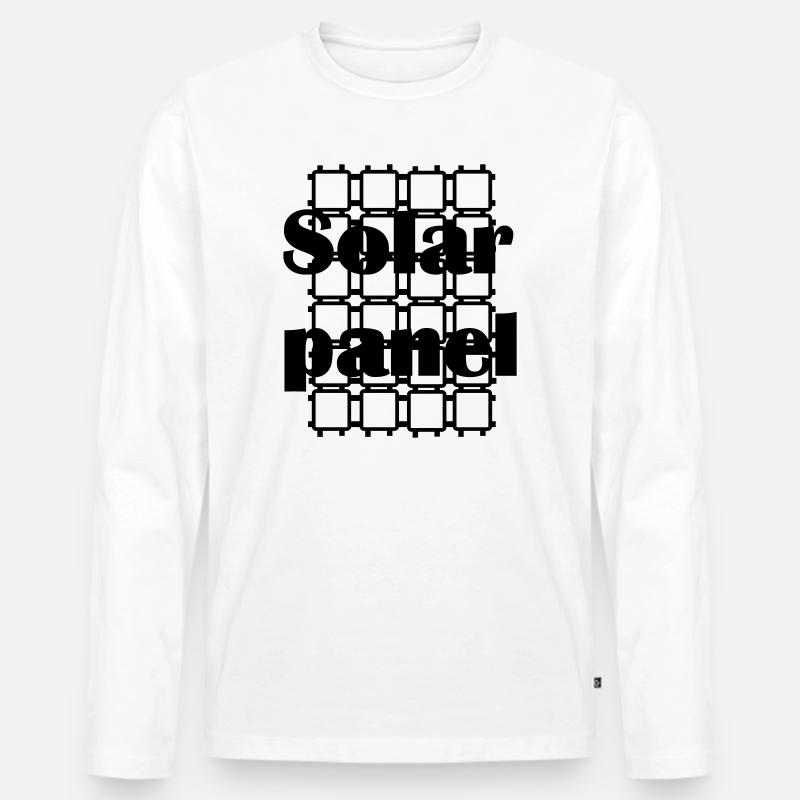 Sonnenkollektor SONNENKOLLEKTOR - Männer Premium Bio Langarmshirt - Weiß