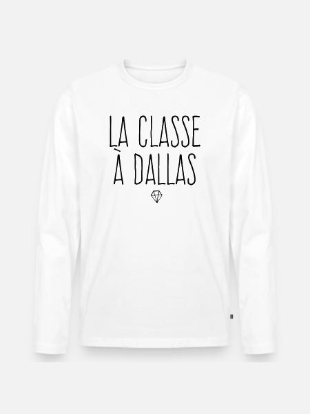La classe à Dallas - T-shirt manches longues Premium bio Homme - blanc