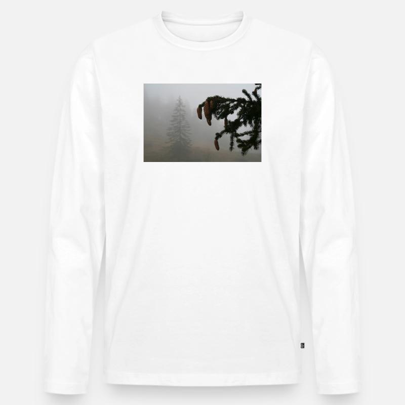 Cloud Forest Cone Magic / Feldberg - Men's Premium Organic Long Sleeve Shirt - white