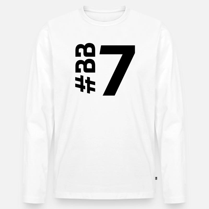 BB7-KARTON - Männer Premium Bio Langarmshirt - Weiß