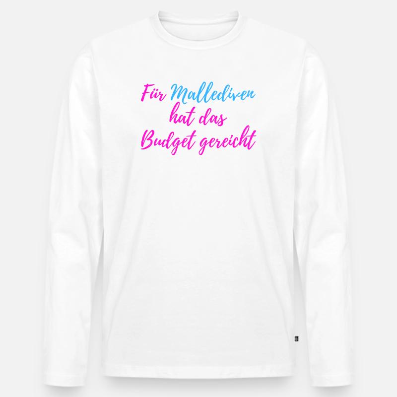 Mallediven! - Männer Premium Bio Langarmshirt - Weiß