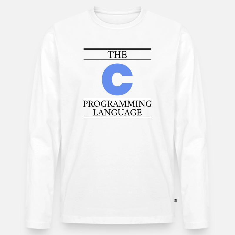 Le langage de programmation C - T-shirt manches longues Premium bio Homme - blanc