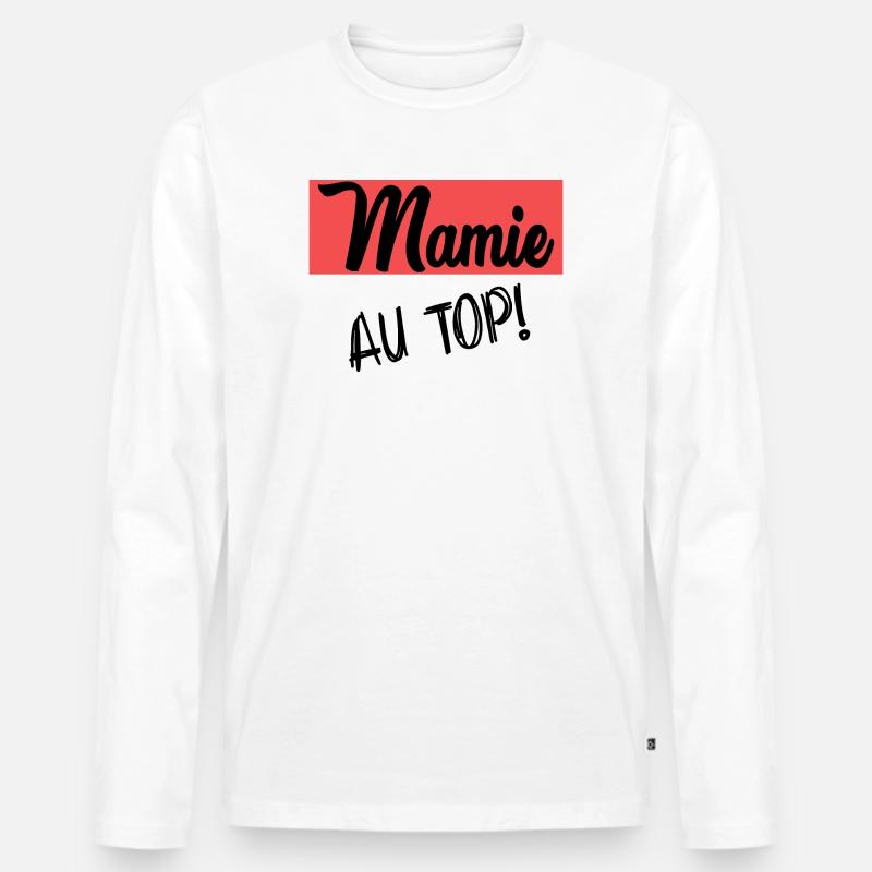 OMA - Männer Premium Bio Langarmshirt - Weiß