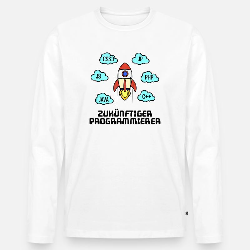 Css Code Developer C++ Java Php Programmer Men's Premium Organic Long Sleeve Shirt