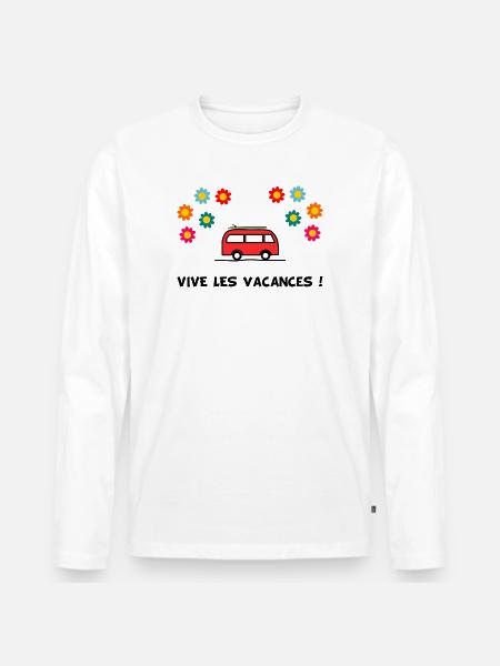 DAD. GRANDPA. FATHER'S DAY. MISTRESS. MASTER - Men's Premium Organic Long Sleeve Shirt - white