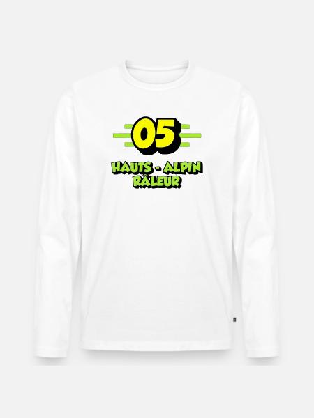 High Alpine Complainer - Men's Premium Organic Long Sleeve Shirt - white