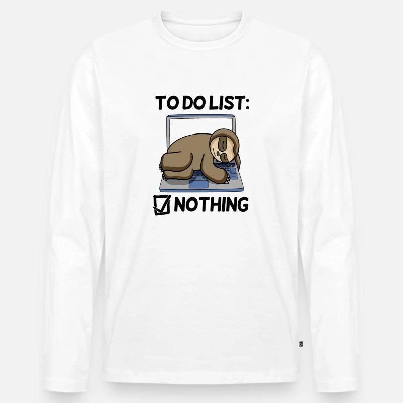 Lustiger Spruch - lustige Sprüche - Programmierer - Männer Premium Bio Langarmshirt - Weiß