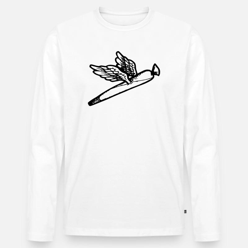 We fly so High - Männer Premium Bio Langarmshirt - Weiß
