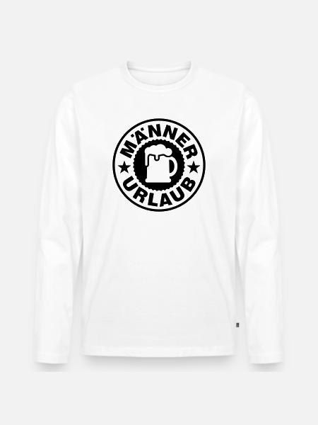 Men's Holiday Beer - Men's Premium Organic Long Sleeve Shirt - white