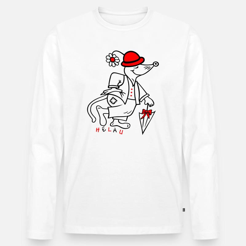 Fasching - Männer Premium Bio Langarmshirt - Weiß