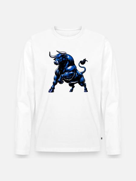 Taureau - T-shirt manches longues Premium bio Homme - blanc
