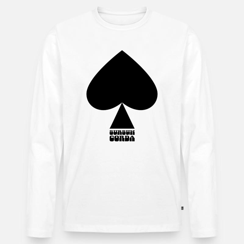 Sursum corda - Männer Premium Bio Langarmshirt - Weiß