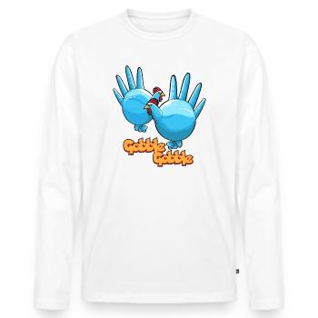 Chicken Swede Tents With Gorgeous Chicken Patterns - Men's Premium Organic Long Sleeve Shirt - white - Front - Nico (187cm)