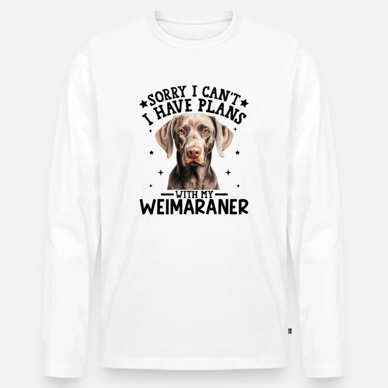 Künstlerisches Porträt eines Labrador Retrievers - Männer Premium Bio Langarmshirt - Weiß