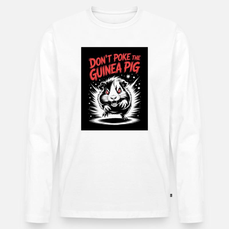 Ne piquez pas la devise du cochon d’Inde T-shirt manches longues Premium bio Homme