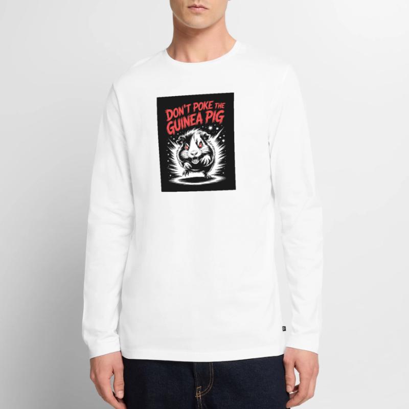 Ne piquez pas la devise du cochon d’Inde T-shirt manches longues Premium bio Homme