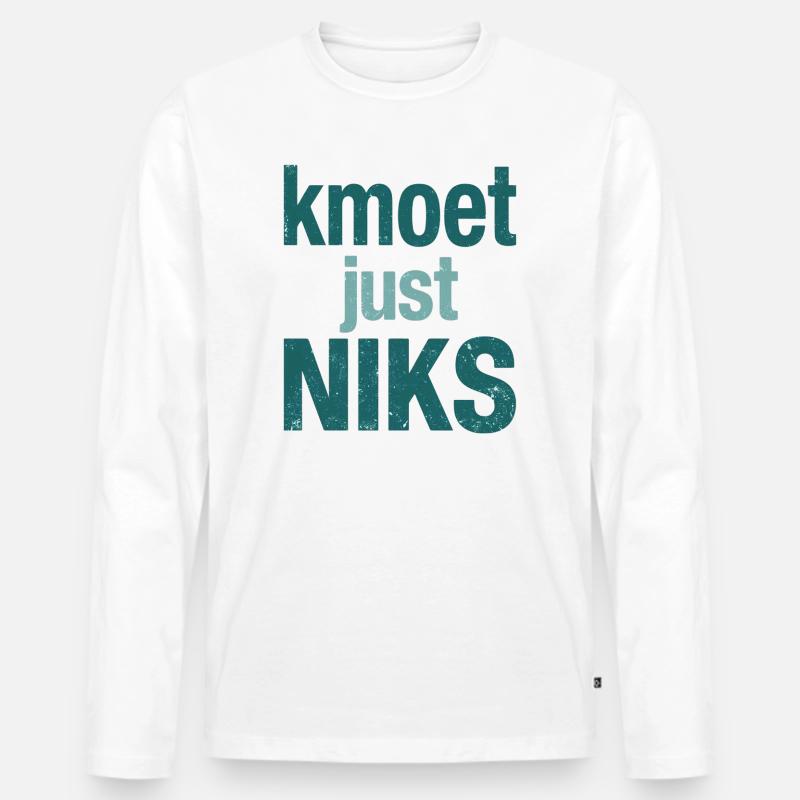 Sie müssen einfach nichts tun - Männer Premium Bio Langarmshirt - Weiß