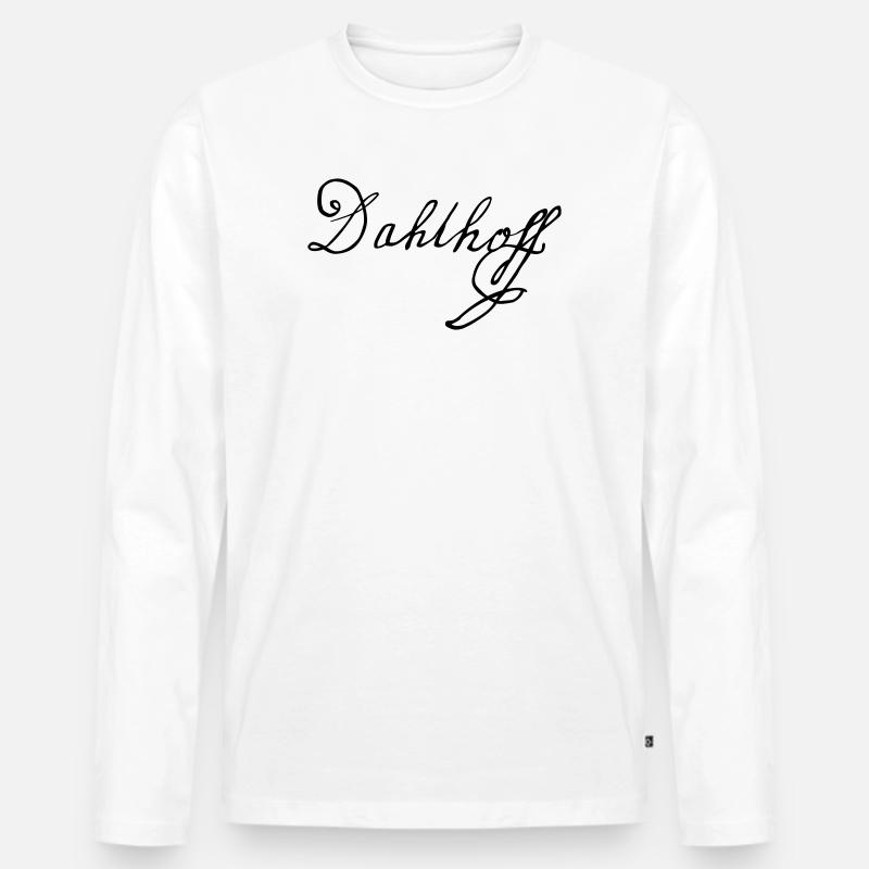 Dahlhoff - Männer Premium Bio Langarmshirt - Weiß