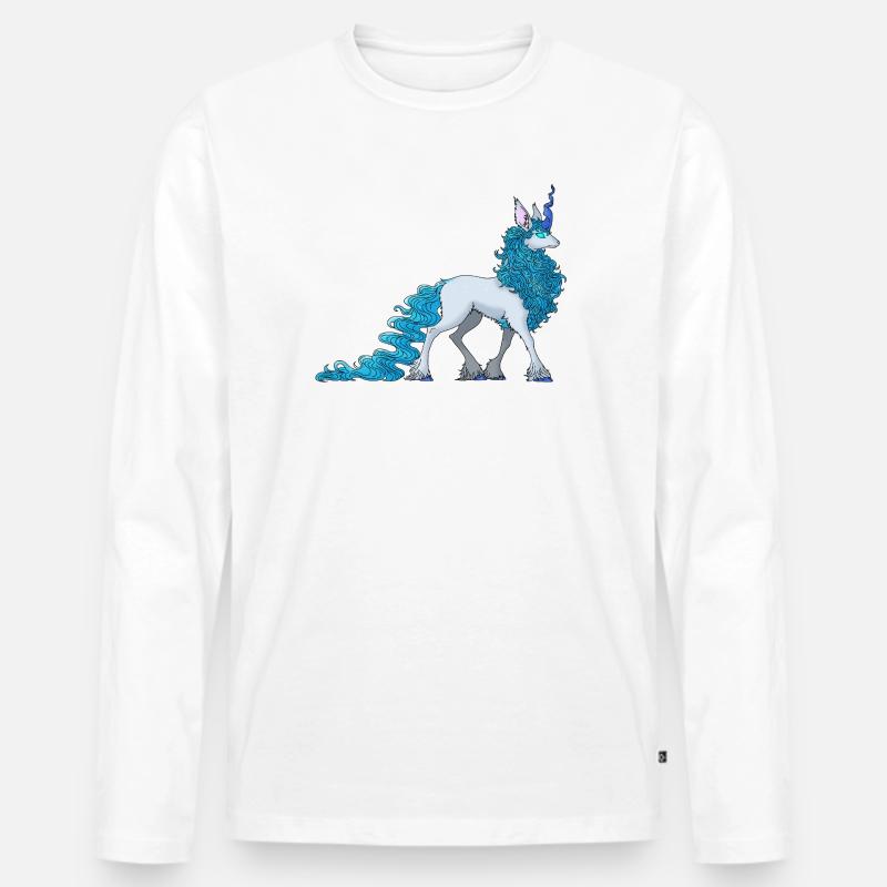 Cornelune - Männer Premium Bio Langarmshirt - Weiß