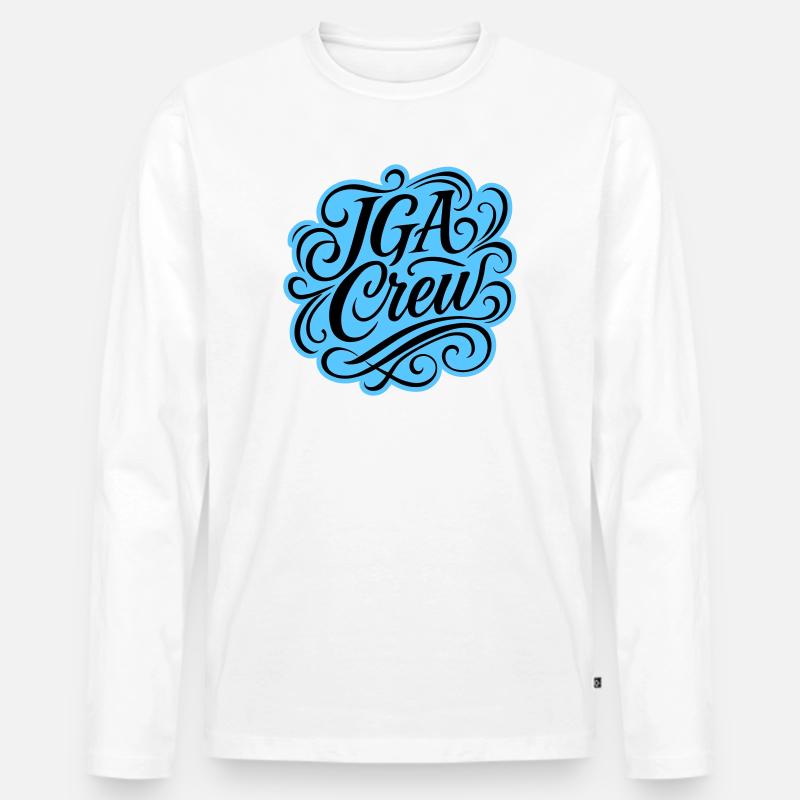 Jga Crew Junggesellenabschied - Männer Premium Bio Langarmshirt - Weiß
