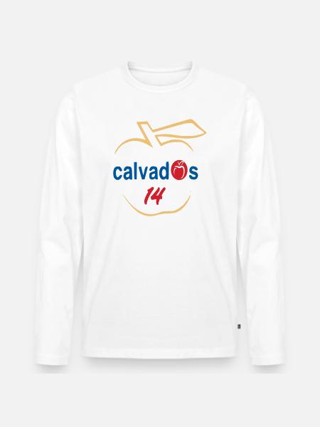Calvados 14 - Men's Premium Organic Long Sleeve Shirt - white