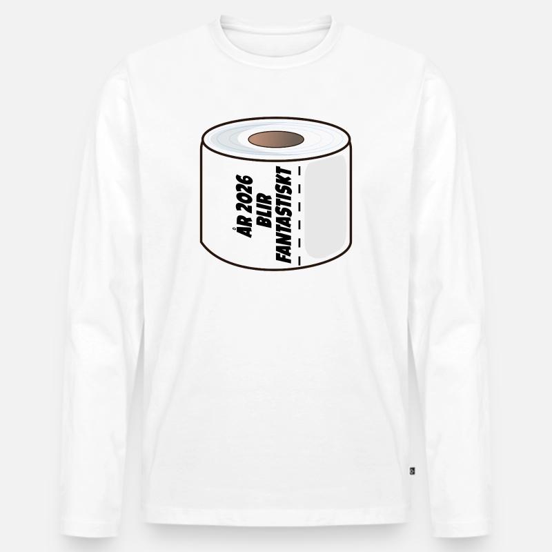 Das Jahr 2026 wird fantastisch - Männer Premium Bio Langarmshirt - Weiß