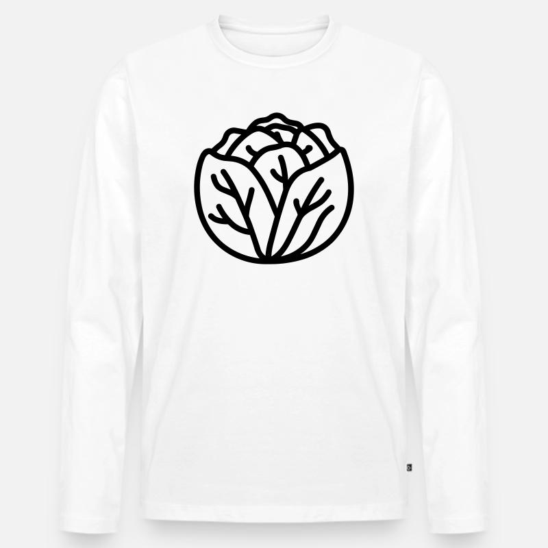 Kohl - Männer Premium Bio Langarmshirt - Weiß