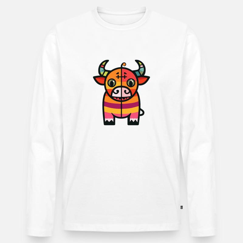 SZombie Halloween Zombie - Männer Premium Bio Langarmshirt - Weiß