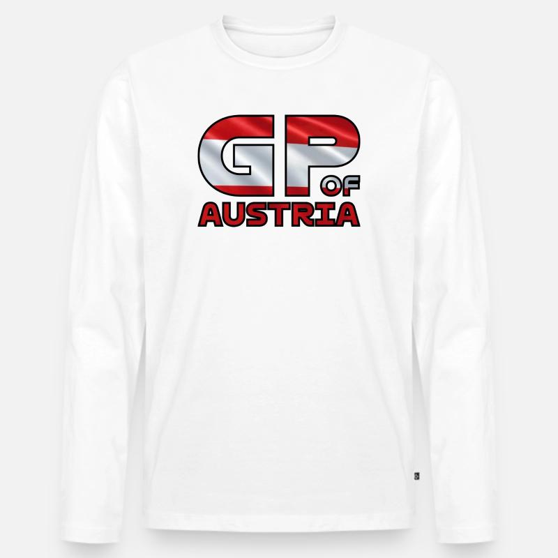austria_gp - Männer Premium Bio Langarmshirt - Weiß