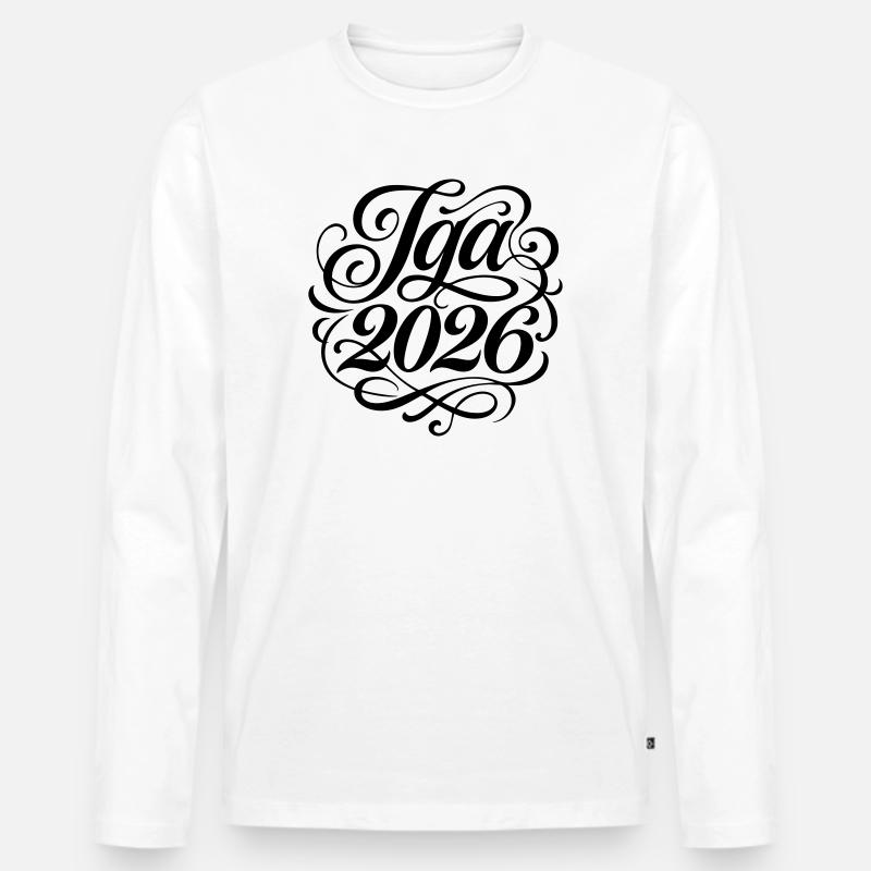 Jga 2026 Junggesellenabschied - Männer Premium Bio Langarmshirt - Weiß