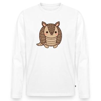 Tatou - T-shirt manches longues Premium bio Homme - blanc - Devant - Nico (187cm)