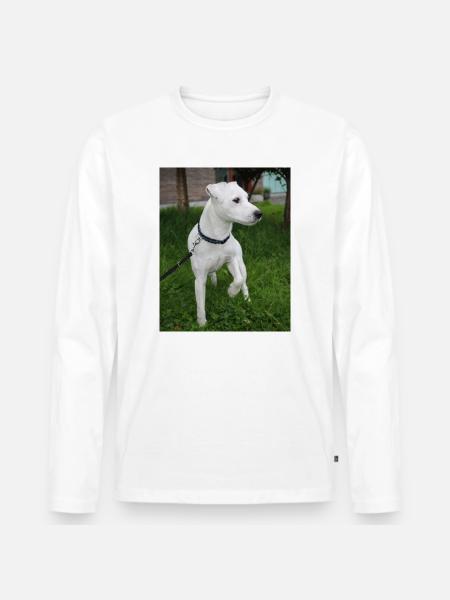 image00004 - T-shirt manches longues Premium bio Homme - blanc