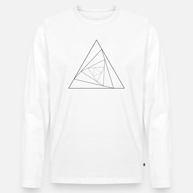 Triangular triangle Men's Premium Organic Long Sleeve Shirt