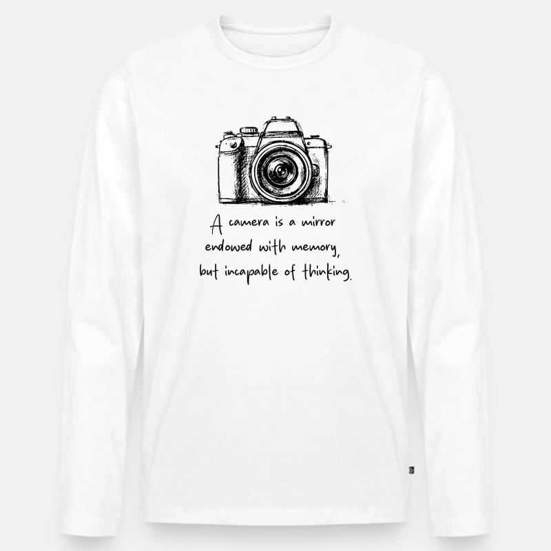 Fotografie jenseits der Techinique - Männer Premium Bio Langarmshirt - Weiß