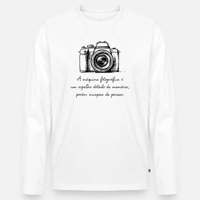 Fotografie jenseits der Techinique - Männer Premium Bio Langarmshirt - Weiß