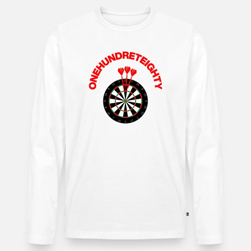 ONEHUNDRETEIGHTY, One Hundred Eighty, Caller - Männer Premium Bio Langarmshirt - Weiß