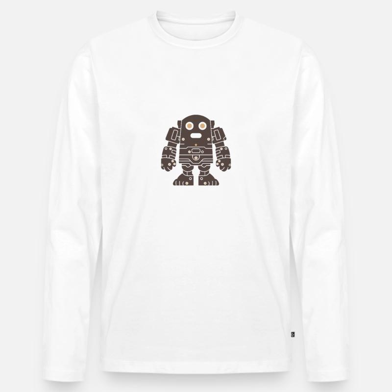 Team Golem - Männer Premium Bio Langarmshirt - Weiß
