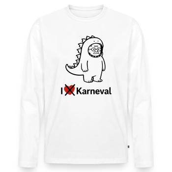 Carnival grouches - Men's Premium Organic Long Sleeve Shirt - white - Front - Nico (187cm)
