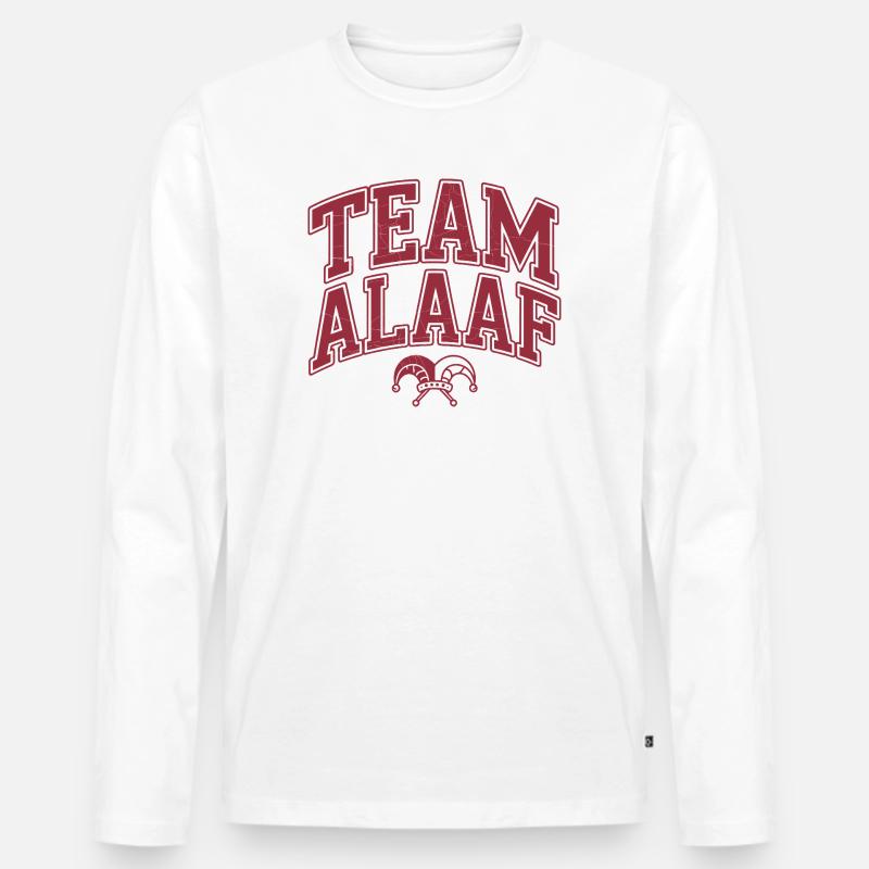 Team Alaaf - Kölner Karneval - Männer Premium Bio Langarmshirt - Weiß
