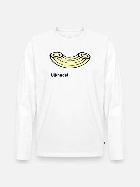 Ulknudel - Men's Premium Organic Long Sleeve Shirt - white