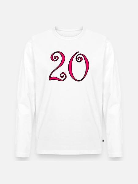 Color2-460_text234-2-50-5-4-8-6-8-7-3-0-6-3-3 - Men's Premium Organic Long Sleeve Shirt - white