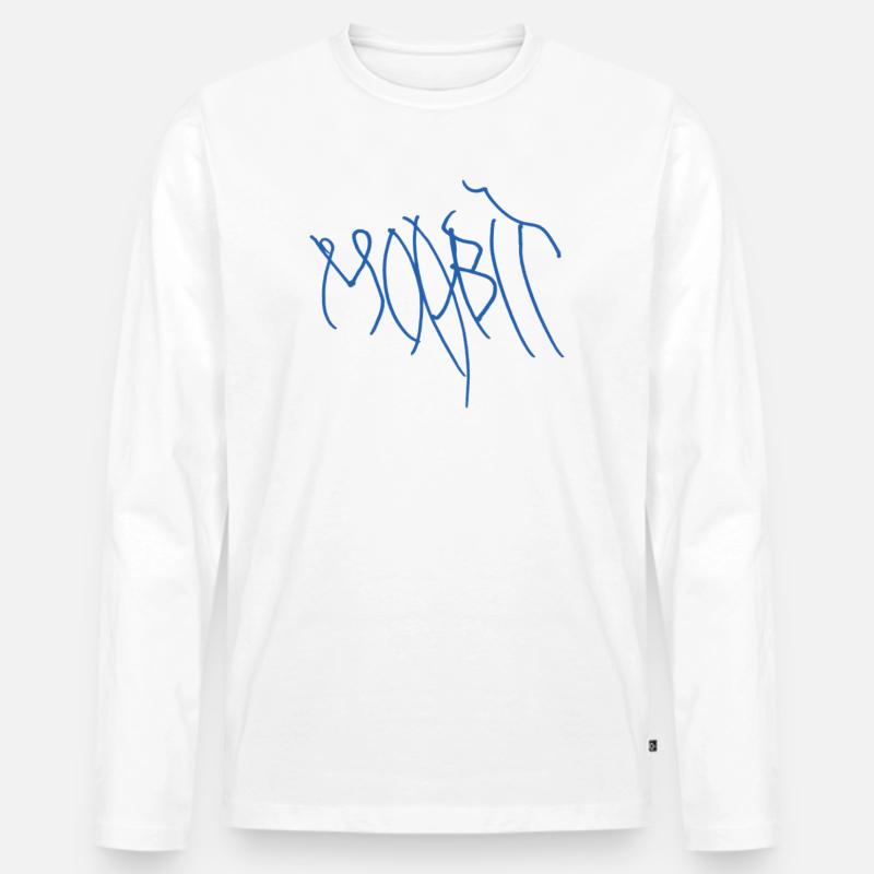 Geschenkidee für echte Moabiter - Männer Premium Bio Langarmshirt - Weiß