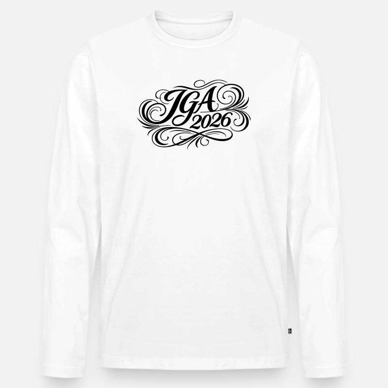 Jga 2026 Junggesellenabschied - Männer Premium Bio Langarmshirt - Weiß