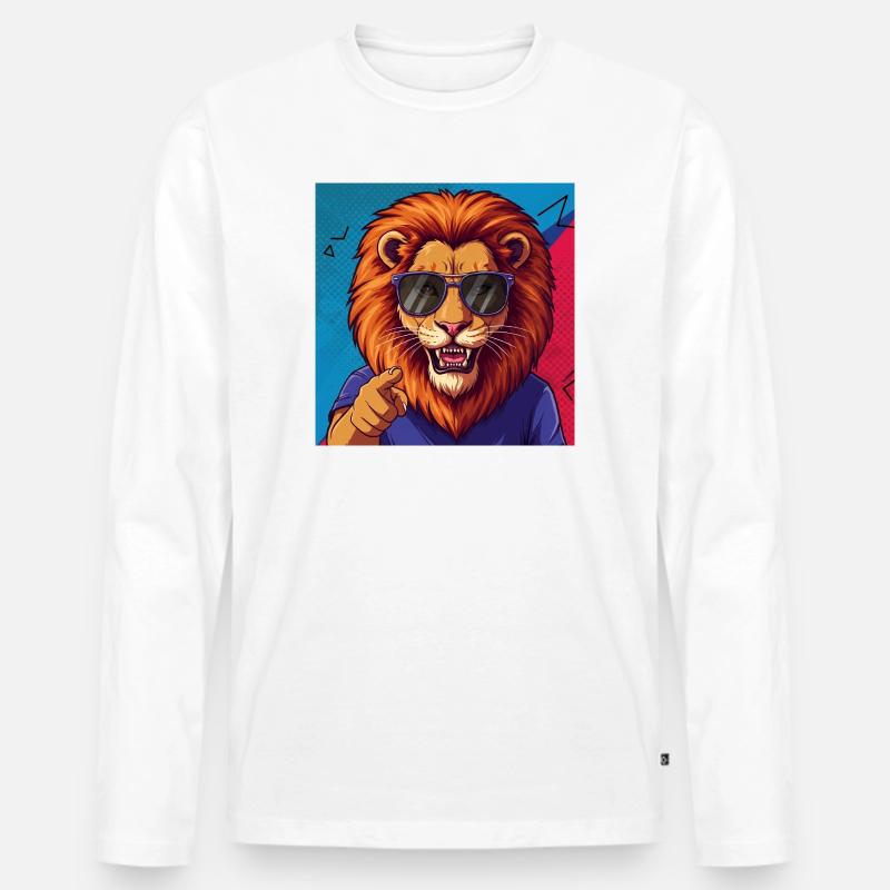 Frankensteen: The Deciding King - Männer Premium Bio Langarmshirt - Weiß