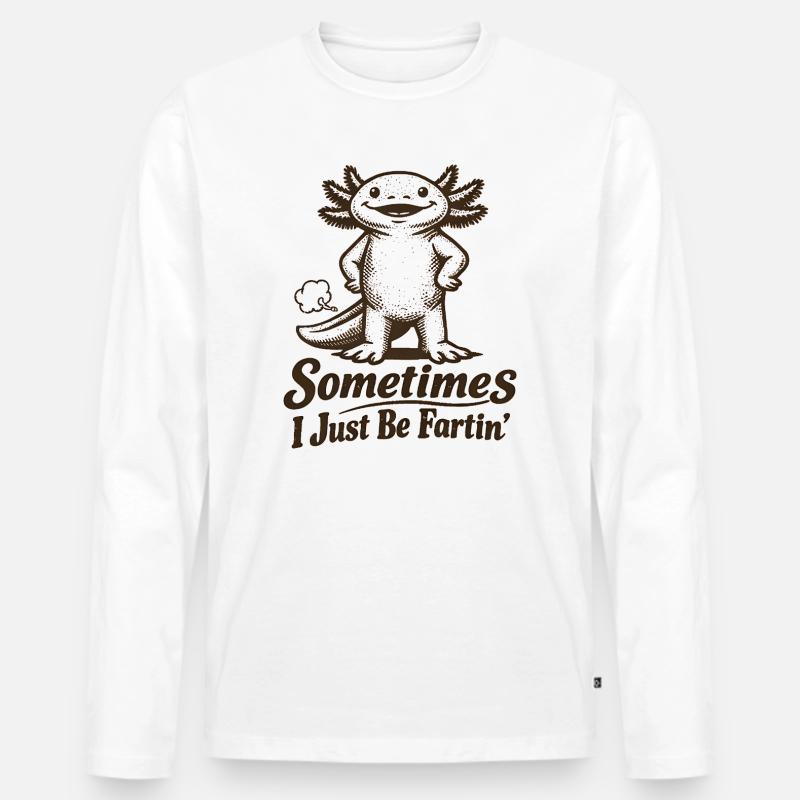 Manchmal furze ich einfach nur. - Männer Premium Bio Langarmshirt - Weiß