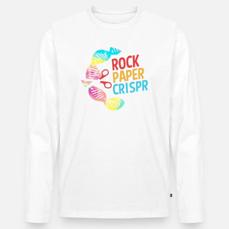 Structural formula molecule - Men's Premium Organic Long Sleeve Shirt - white