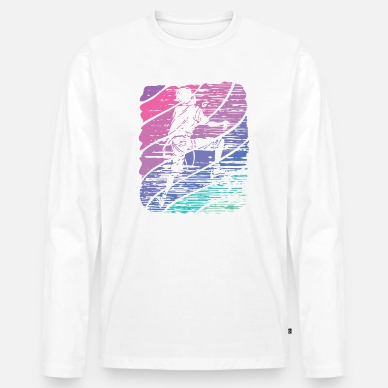 Boulderer Boulder Bouldern - Männer Premium Bio Langarmshirt - Weiß