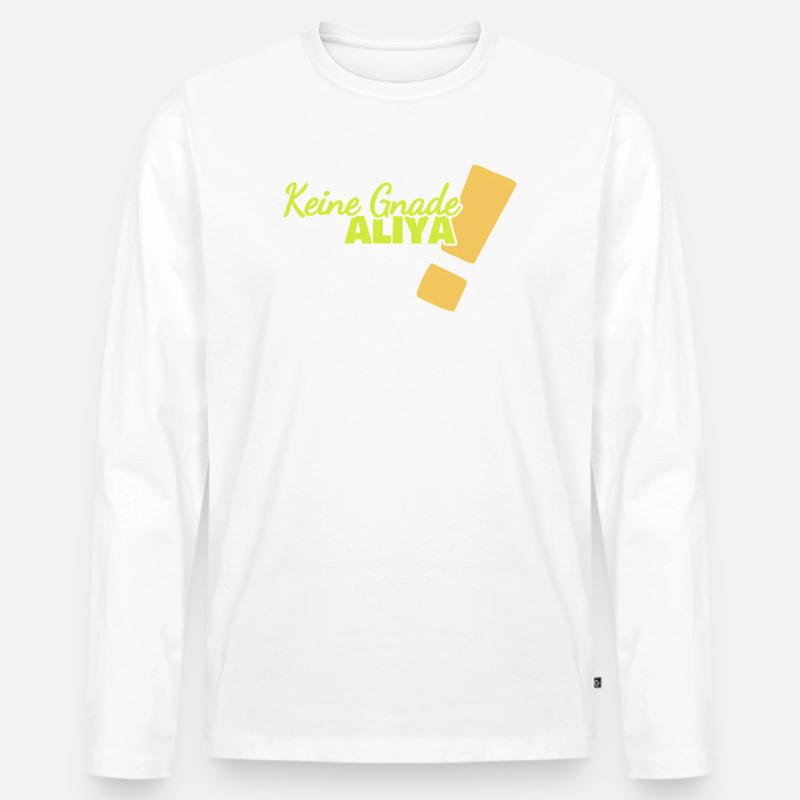 Aliya - Männer Premium Bio Langarmshirt - Weiß